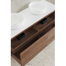 Boyd 1500mm Walnut Wall Hung Vanity with Basin & Rectangular Shaving Cabinet Package